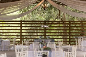 Reception set up at Jax wedding venue